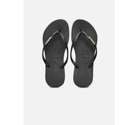 Havaianas - Zehensandalen Slim Logo Metallic - schwarz - Größe 37 - 38