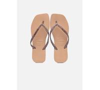 Havaianas - Zehensandalen Slim Square Logo Metallic - rosa - Größe 35 - 36