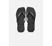 Havaianas - Zehensandalen Slim Square Logo Metallic - schwarz - Größe 35 - 36