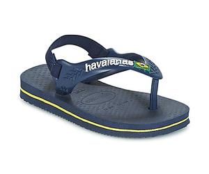 Havaianas Zehentrenner für Kinder BABY BRASIL LOGO in Blau 20