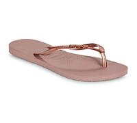 Havaianas - Women's Slim Logo Metallic - Sandalen, Gr. 39-40 Brazil 37/38, rosa/braun (CrocusRose/GoldenBlush)