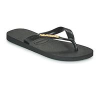Havaianas Damen-flip-flops Frau Metallisches Logo 1069 Schwarz 37/38