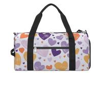 Have A Lot of Heart Sporttasche, leichte Reisetasche, Wochenendtasche für Damen und Herren, weiß, Einheitsgröße, weiß, Einheitsgröße