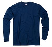 Have It Tall Mens Stretch Cotton Long Sleeve T-Shirt, Herren Long-Shirt Langarm Baumwolle Stretch
