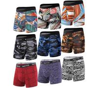 HAVVIS Herren Boxershorts Langes Bein Unterhosen Superweicher Bambus Männer Unterwäsche mit Eingriff (DE/NL/SE/PL, Alphanumerisch, L, Regular, Regular, A02-9er Pack)