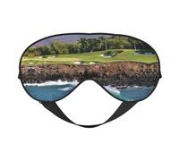 Hawaii Beach Golf Course Double Sided Soft Blackout Eye Mask Nap Eye Mask Night Sleep Eye Mask