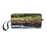 Hawaii Beach Golf Course Print Make-up-Tasche, langlebige Kosmetiktasche, Make-up, Reisetasche, wichtige Geschenke für Damen und Herren, weiß, Einheitsgröße