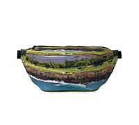 Hawaii Beach Golfplatz-Druck, große Outdoor-Sportgürteltasche, Crossbody-Bauchtasche für Damen und Herren, Reisen, Workout, Hüfttasche