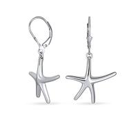 Hawaii Ocean Sea Life Tropical Beach Vacation Nautical Starfish Drop Ohrringe Schmuck Für Frauen Teens .925 Sterling Silber Lever Backs