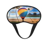 Hawaii Schlafmaske mit Heißluftballon, vollständige Abdeckung, Schlafmaske, entspannend, stressfrei, Nachtaugenmaske