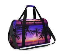 Hawaii Sunset Beach Travel Duffel Bag für Mädchen, Jungen, Damen, Herren, Strand, Palme, Wochenende, Übernachtung, Schultertasche, Handtasche, für Reisen, Sport, Fitnessstudio