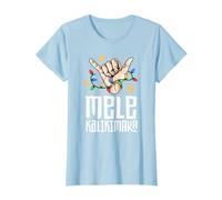 Hawaiian Christmas Shirt Men Mele Kaliki Shaka Kalikimaka T-Shirt