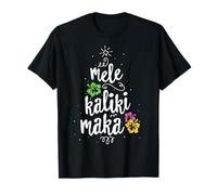 Hawaiian Christmas Tree Mele Kalikimaka Tropical Hawaii T-Shirt