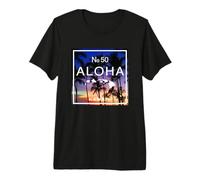 Hawaiian Island Sunset - Aloha Nr. 50 Palm Tree Paradise Premium T-Shirt