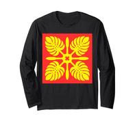 Hawaiianisches Steppmuster Royal Hawaii Ali'I Island Heritage Langarmshirt