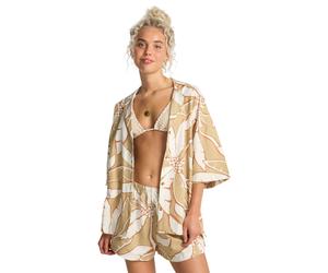 Hawaiihemd BILLABONG, Damen, Gr. XS, N-Gr, stone, Obermaterial: 92% Polyester, 8% Elasthan, Hemden Hawaiihemd, für sportliche Aktivitäten und entspannte Tage, sportlicher Stil (56173235-XS) stone