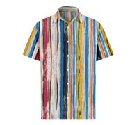 Hawaiihemd Herren Businesshemden Für Herren Mittelalter Kleidung Herren T Shirt Trachtenhemd Weiß Herren Herren Hemd Kurzarm Leinen Hemd Poloshirt Herren Sommer Hemd Herren(Mehrfarbig,8XL)