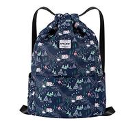 HAWEE Wasserdicht Kordelzug Rucksack mit Innentasche Groß Turnbeutel Kordelzug Tagesrucksack Tunnelzug Tasche Sporttasche Unisex für Frauen Männer Reise Alltag Outdoor Yoga Schule Strand Schwimmen