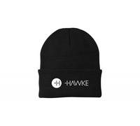 Hawke Strickmütze schwarz mit gesticktem Logo