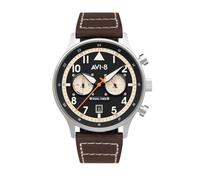 AVI-8 Armbanduhr Herren HAWKER HURRICANE DUAL TIME AV-4088 AV-4088-01 Marron