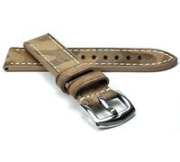 Hawker RIOS1931 Rindsleder Uhrenarmband handgemacht in Deutschland Robust 22mm Sand Camouflage