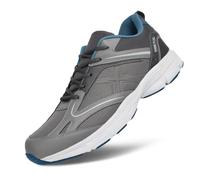 Hawkwell Herren-Sneakers in Übergröße, lässig, leicht, zum Gehen, Sportschuhe, EU-Größe 47 48 49 50 51 52 53, graues Mesh, EU 51