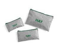 HAY - Candy Mono Kulturbeutel, flach, grau (3 Stück)