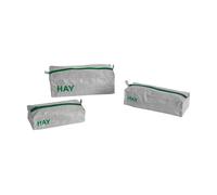 HAY - Candy Mono Wash Bag 3er-Set - 4 - 6 Wochen, Kunststoff - 15x10x31 cm - grey (AE750-E492-AB48) (004) Box
