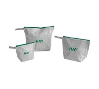 HAY - Candy Mono Wash Bag 3er-Set - 4 - 6 Wochen, Kunststoff - 35x28x3 cm - grey (AE750-E493-AB48) (006) Wash