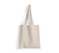 HAY - Logo Tote Bag, beige / burgundy