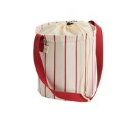 Hay Outdoor Market Bottle Bag Medium Beige with red stripe