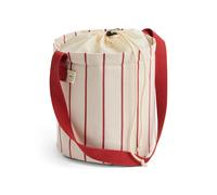 HAY - Outdoor Market Flaschentasche M, beige mit roten Streifen