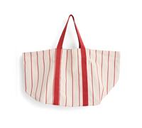 HAY - Outdoor Market Picknick Tasche M, beige mit roten Streifen