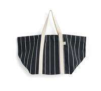 HAY - Outdoor Market Picknick Tasche M, schwarz mit beigen Streifen