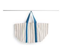 HAY - Outdoor Market Picnic Bag Medium, Beige With Blue Stripe - Blau