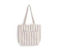 HAY - Outdoor Market Tote Bag M, beige mit blauen Streifen