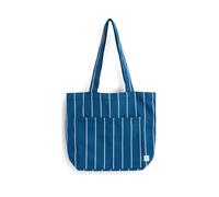HAY - Outdoor Market Tote Bag M, blau mit beigen Streifen