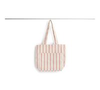 HAY - Outdoor Market Tote Bag Medium, Beige With Red Stripe - Beige