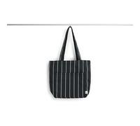 HAY - Outdoor Market Tote Bag Medium, Black With Beige Stripe - Schwarz