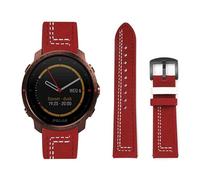 HAZARA Lederarmband Kompatibel für Polar Vantage V3 Armband Leder Armband Weiches Echtleder für Herren Damen Ersatzarmband Einstellbar Armbänder mit Polar Vantage V3 (G,Leder)