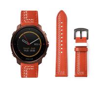 HAZARA Lederarmband Kompatibel für Polar Vantage V3 Armband Leder Armband Weiches Echtleder für Herren Damen Ersatzarmband Einstellbar Armbänder mit Polar Vantage V3 (B,Leder)