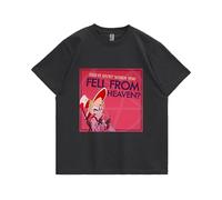 Hazbin Hotel Kurzarm-T-Shirt, Teens Erwachsene Sommer lässig Charlie Morningstar Anime Kurzarm-T-Shirt, niedliche T-Shirt, Cartoon Tops Kleidung