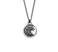 Haze & Glory Anhänger Münze - Tide Welle Maritim 925 Silber 68 Herren