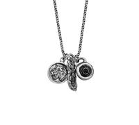 Haze & Glory Anhänger - Trinity Lava Tigerkopf Barren 925 Silber 60 Herren