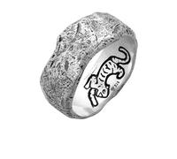 Haze & Glory Ringe - Ring Bandring - El Tigre Small 925 Silber - Gr. 66 MM - in Silber - für Damen
