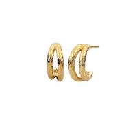Haze & Glory Creolen Ohrstecker Vintage 925 Sterling Silber goldfarben Herren