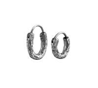 Haze & Glory Creolen Set 925 Silber vergoldet Schwarz Herren