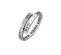HAZE & GLORY Ring Twisted Eye 925 Silber für Herren - 68