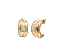 Haze & Glory Ohrstecker Jade Grün 925 Sterling Silber vergoldet OneSize Damen