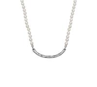 Haze & Glory Halsketten - Halskette Perlenkette Vintage Element 925 Silber - Gr. unisize - in Silber - für Damen